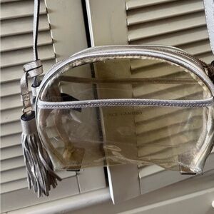 Vince Camuto Clear Metallic Crossbody Bag - Champagne